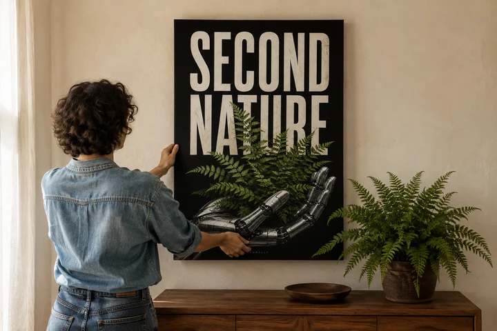 Second Nature styled in an interior