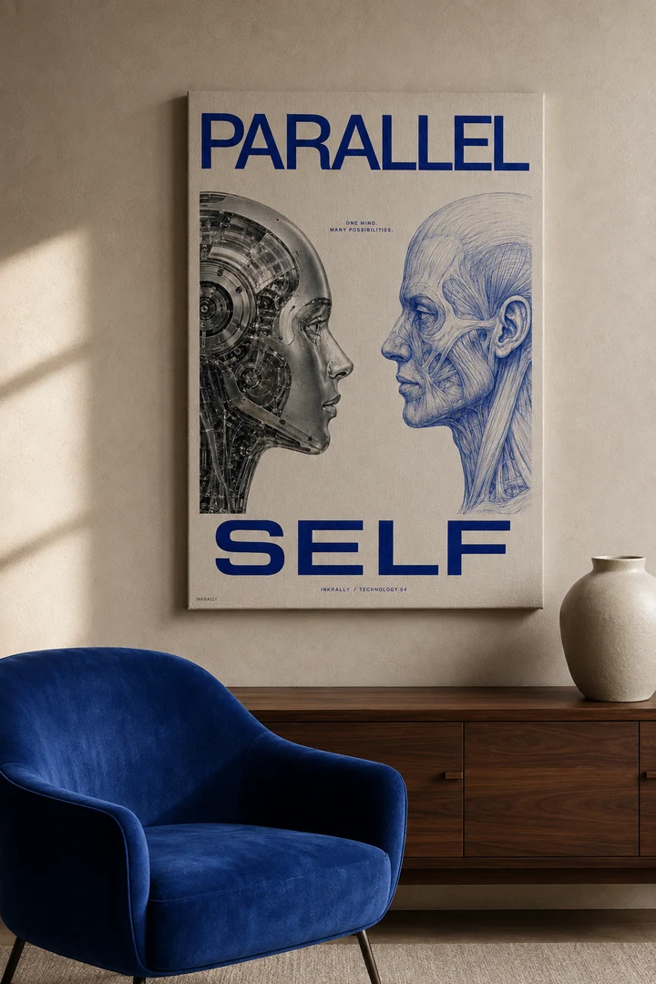 Parallel Self styled in an interior