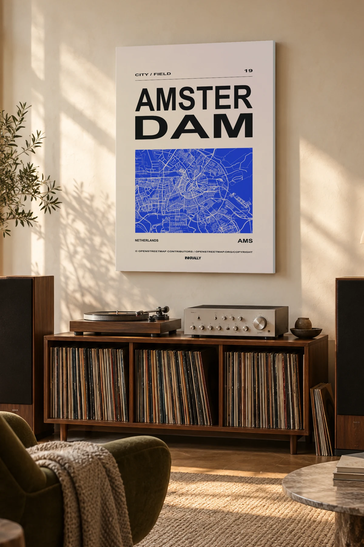 Amsterdam / City Field — A considered listening room with warm natural light