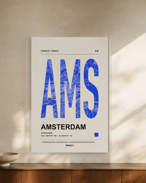 Amsterdam / Urban Index styled in an interior
