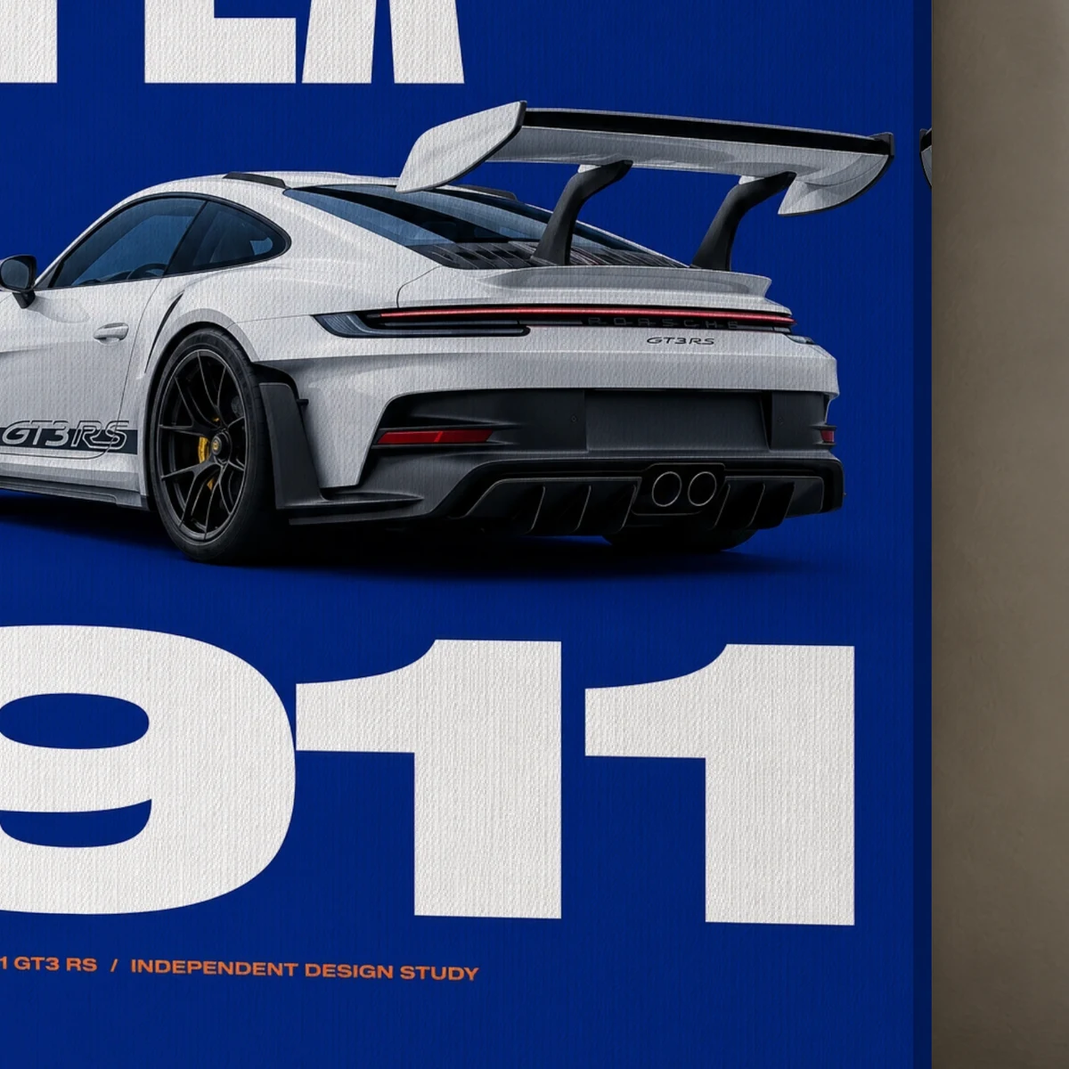 Apex 911 canvas surface and wrapped edge in a studio detail photograph