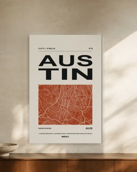 Austin / City Field styled in an interior