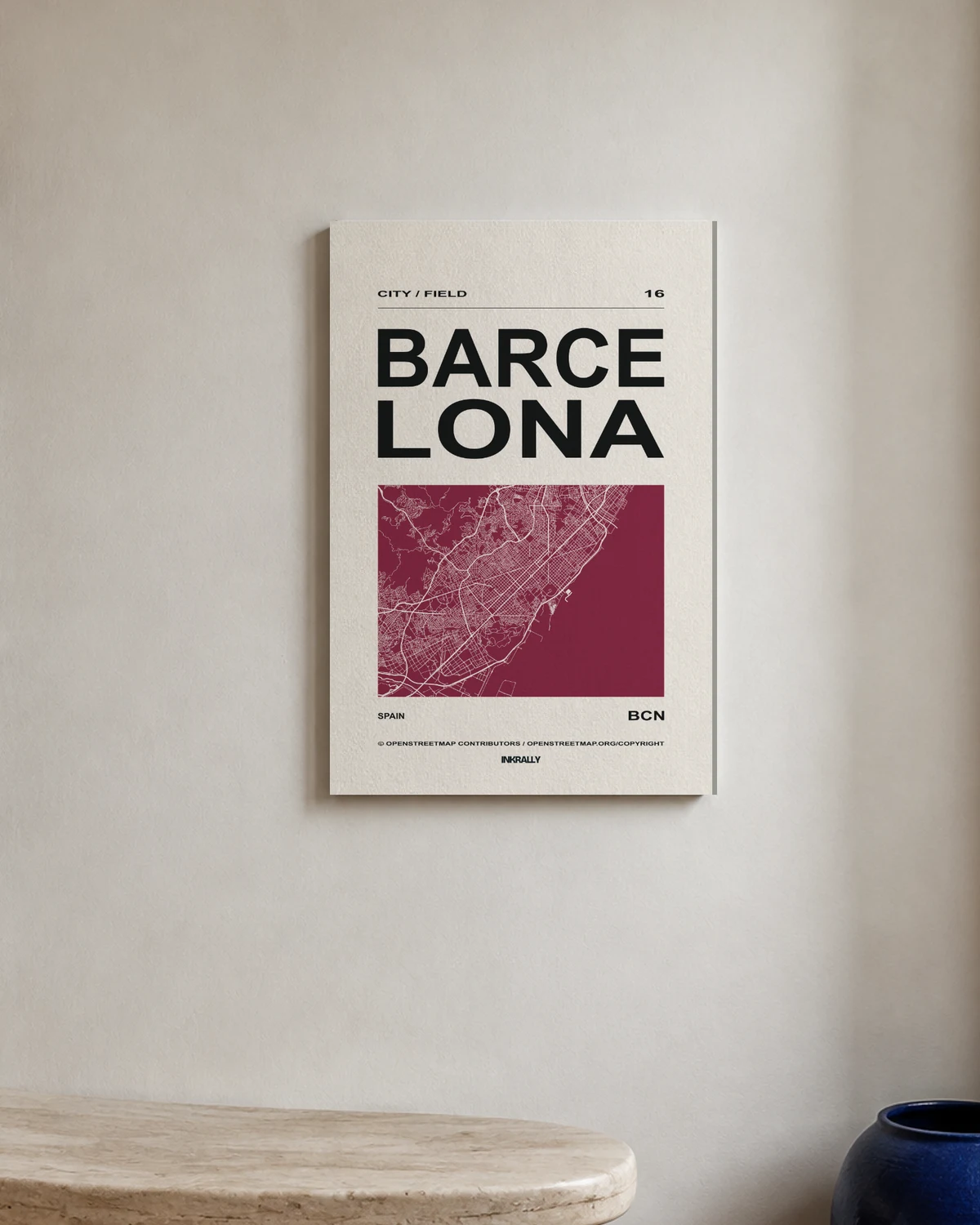 Barcelona / City Field — A bright entryway with natural textures