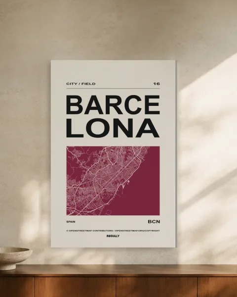 Barcelona / City Field styled in an interior
