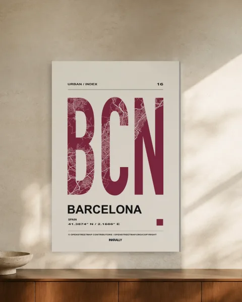 Barcelona / Urban Index styled in an interior