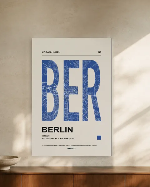 Berlin / Urban Index styled in an interior