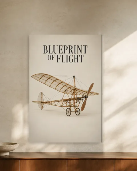 Blueprint Of Flight styled in an interior