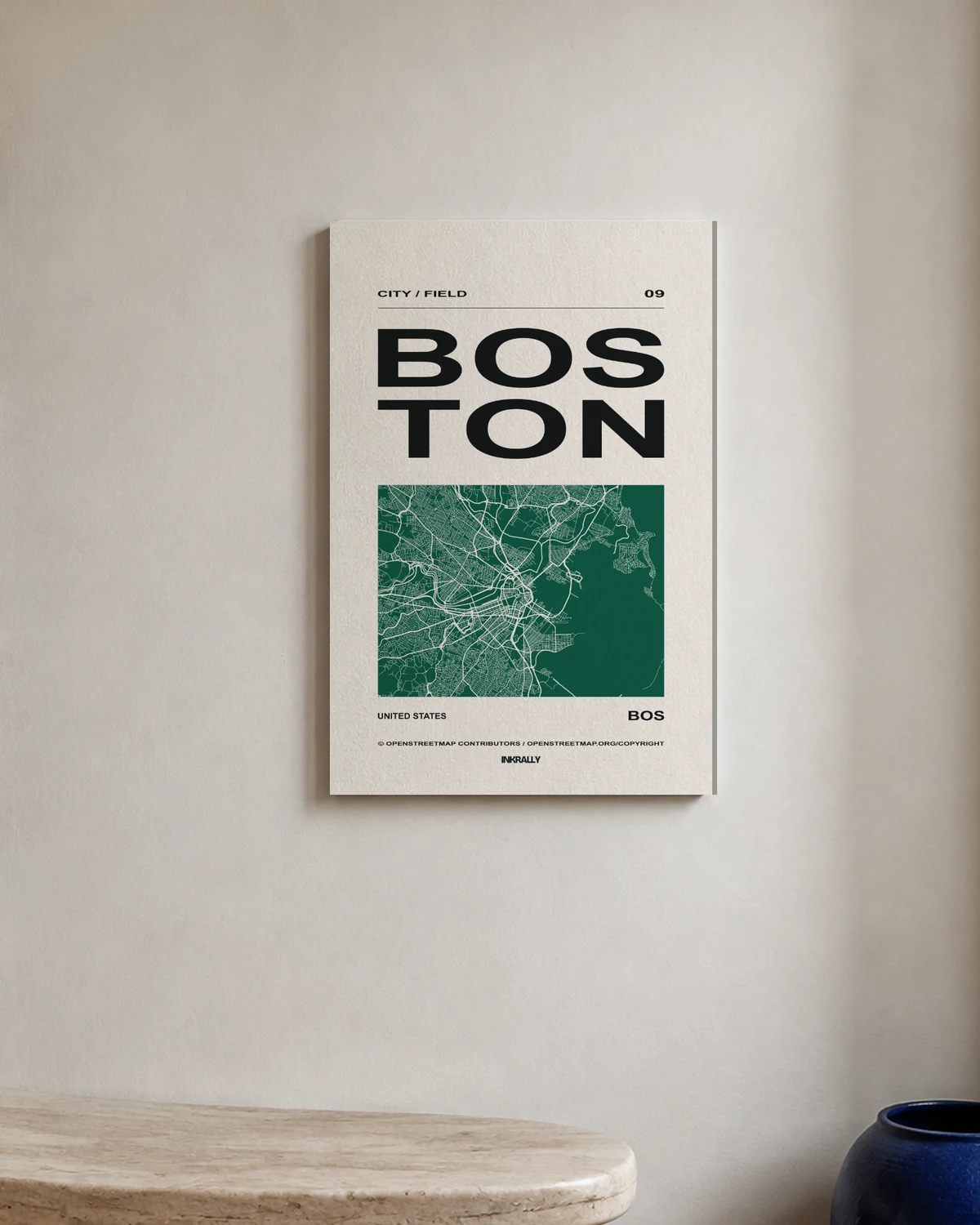 Boston / City Field — A bright entryway with natural textures