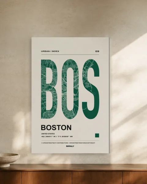 Boston / Urban Index styled in an interior