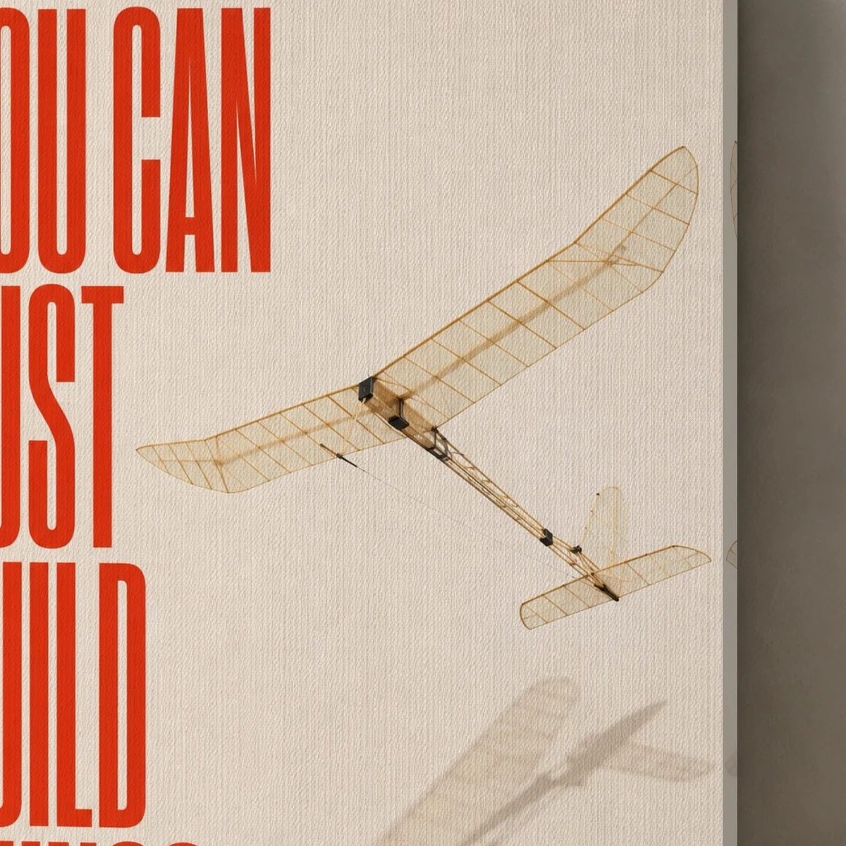 Build Things / First Flight canvas surface and wrapped edge in a studio detail photograph