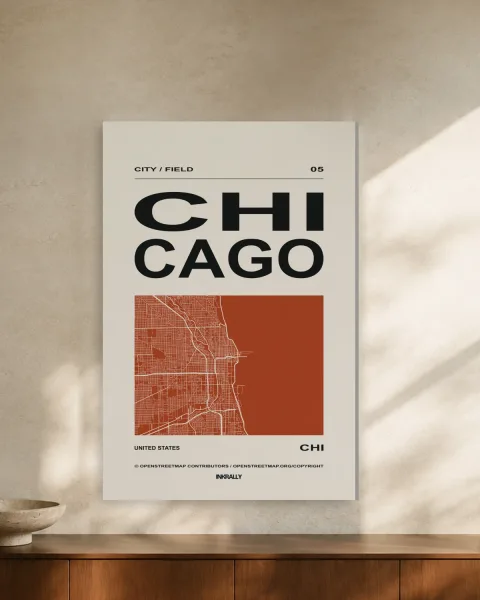 Chicago / City Field styled in an interior