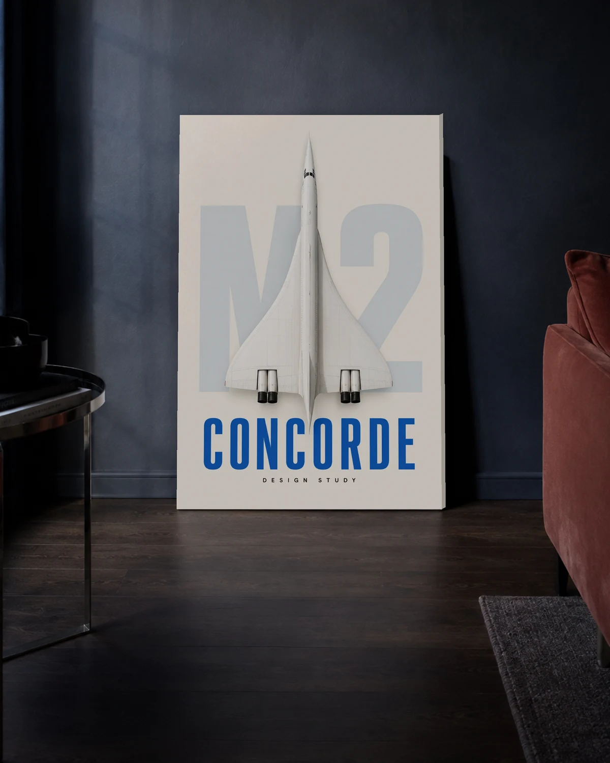 Concorde Study — A richer evening setting.