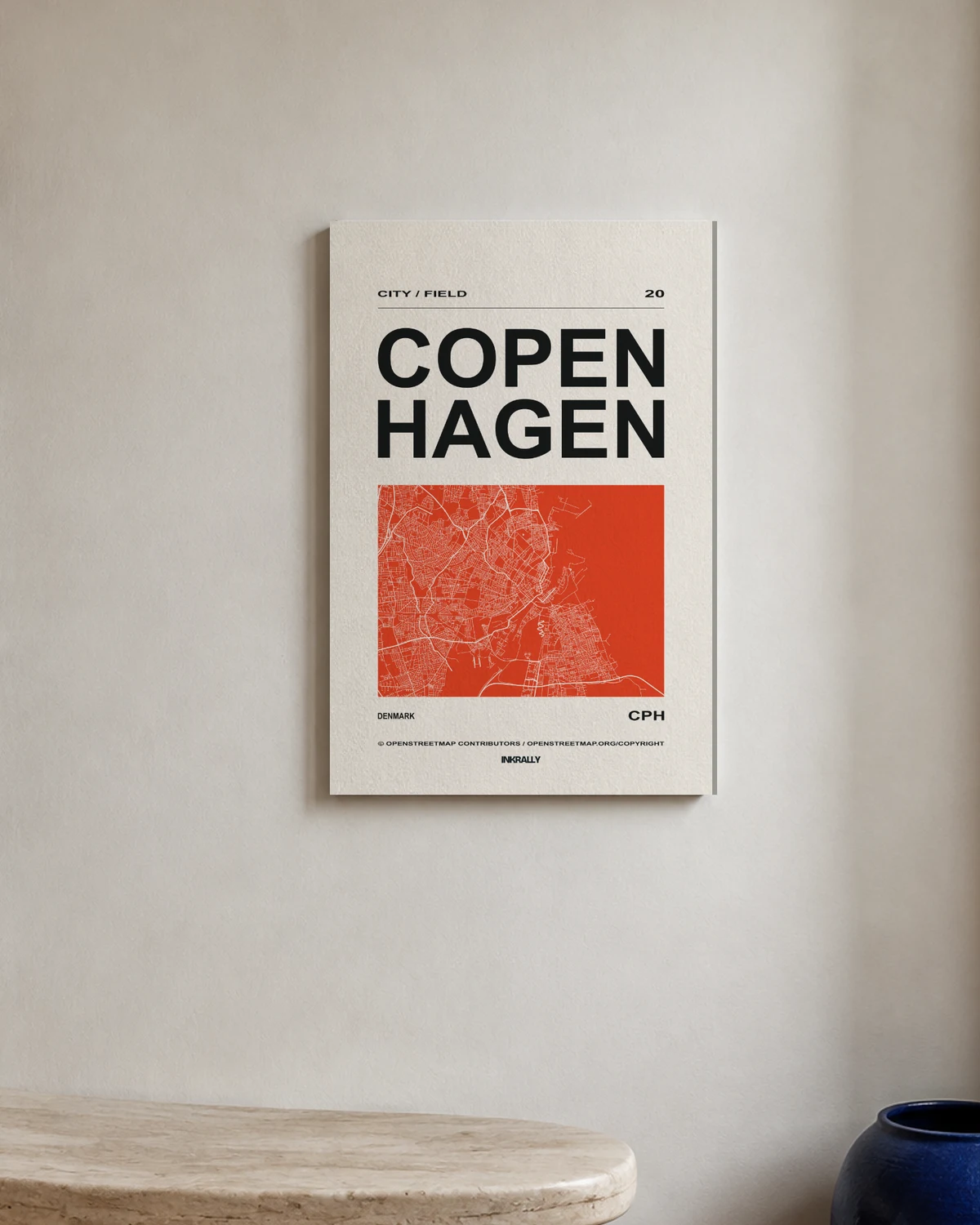 Copenhagen / City Field — A bright entryway with natural textures