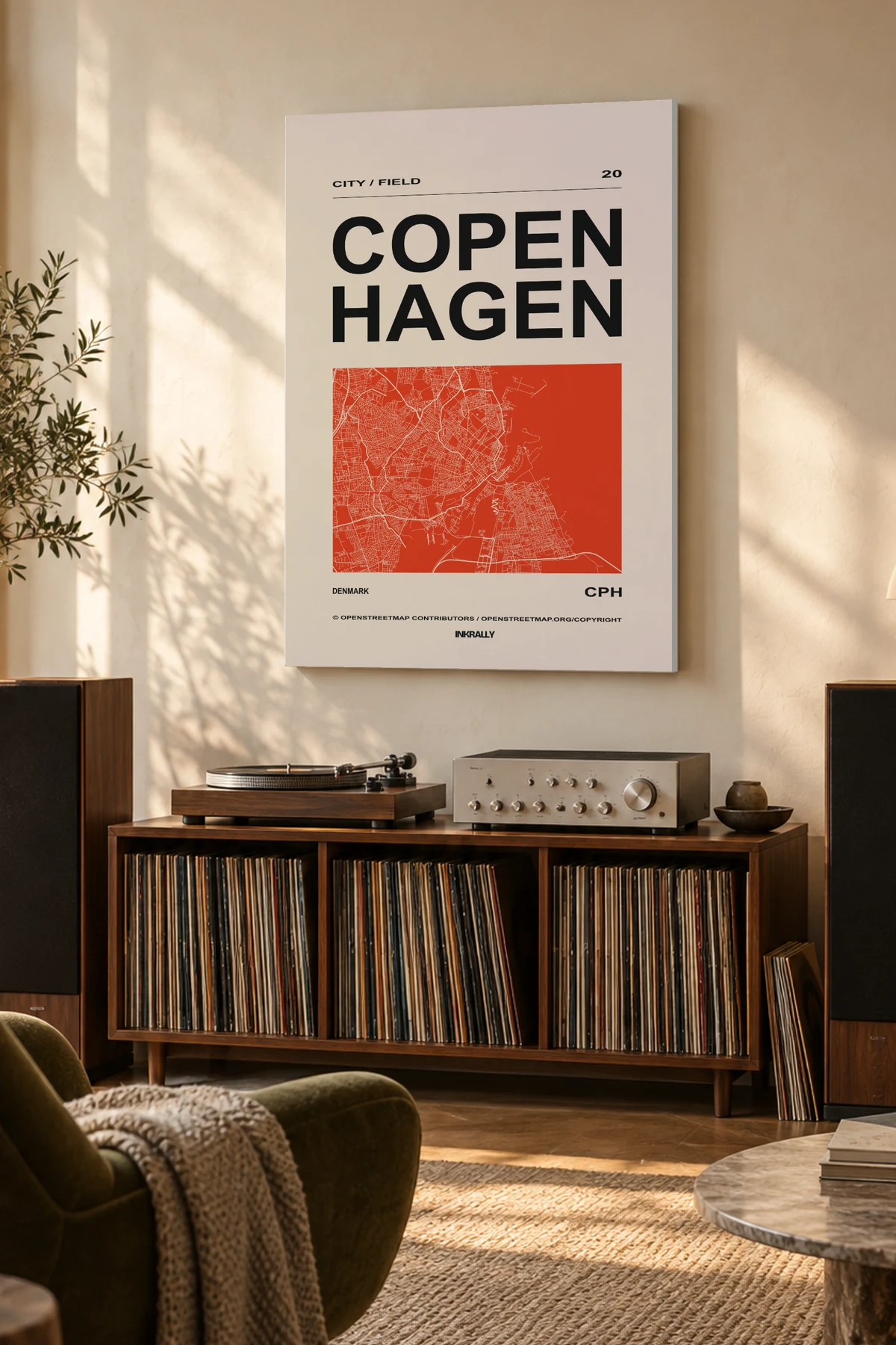 Copenhagen / City Field — A considered listening room with warm natural light
