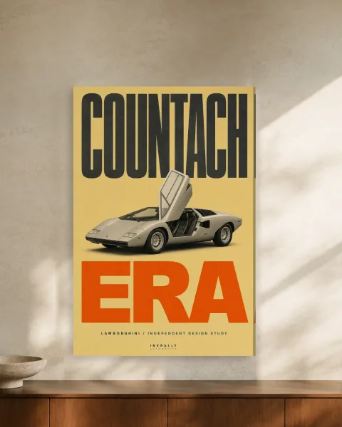 Countach Era styled in an interior
