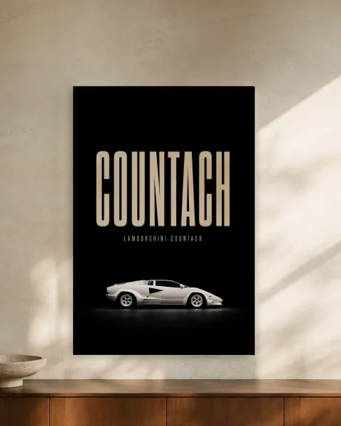 Countach styled in an interior