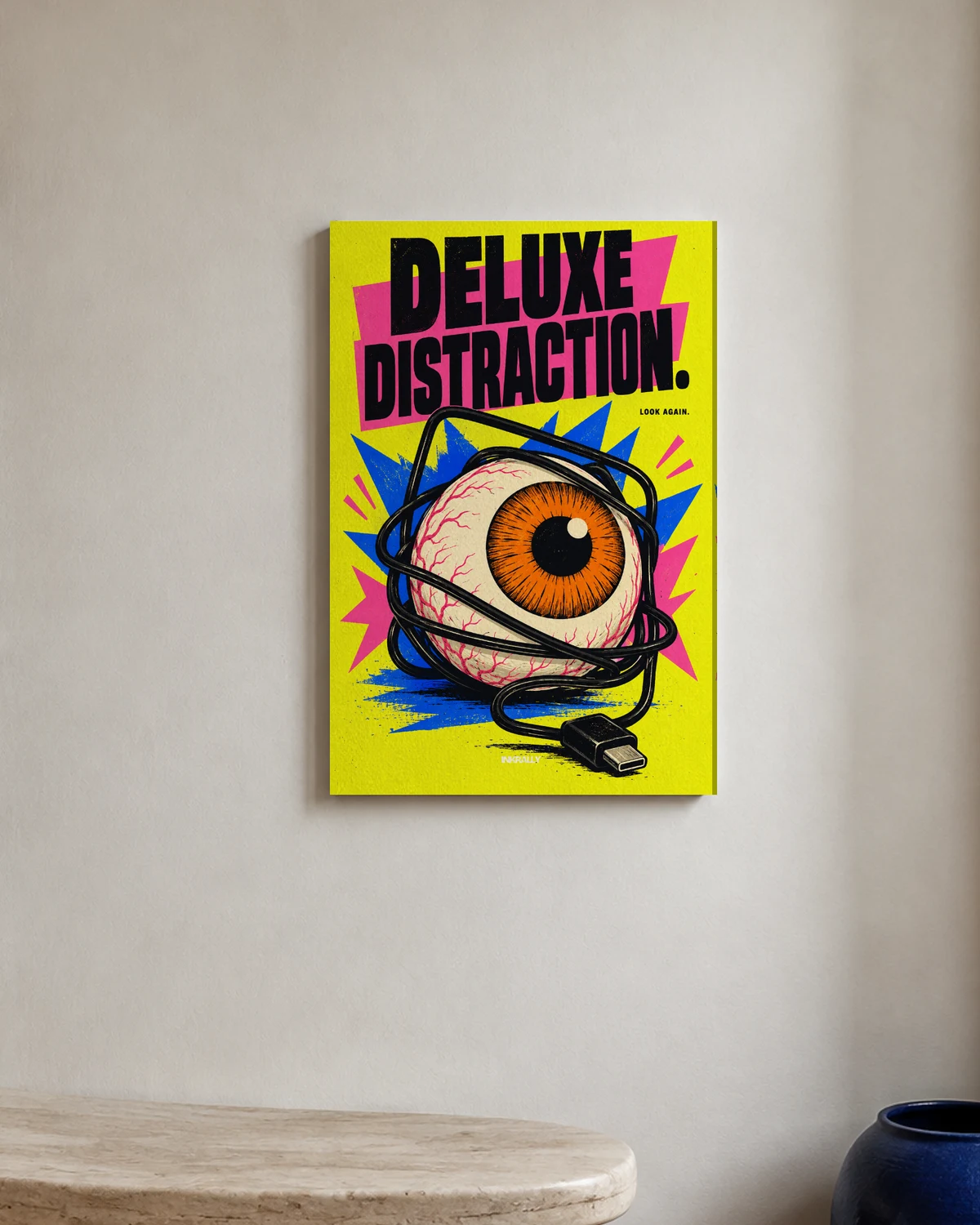 Deluxe Distraction — A bright entryway with natural textures