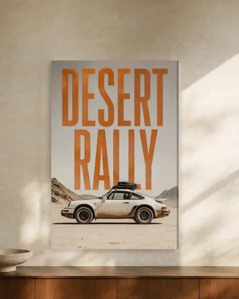 Desert Rally styled in an interior