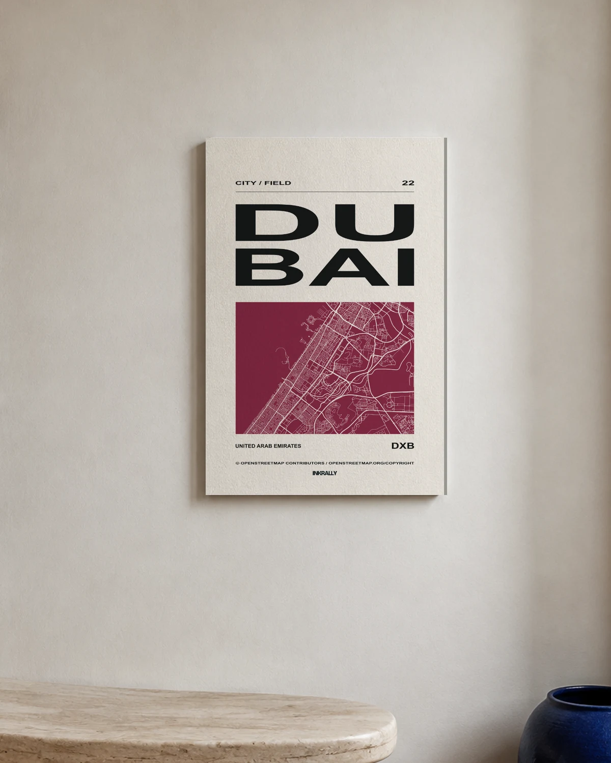 Dubai / City Field — A bright entryway with natural textures