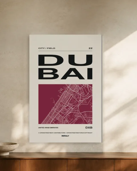 Dubai / City Field styled in an interior