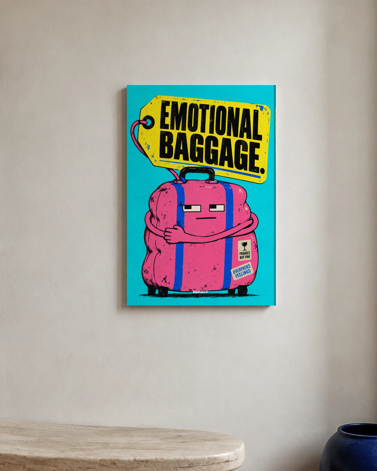 Emotional Baggage — A bright entryway with natural textures