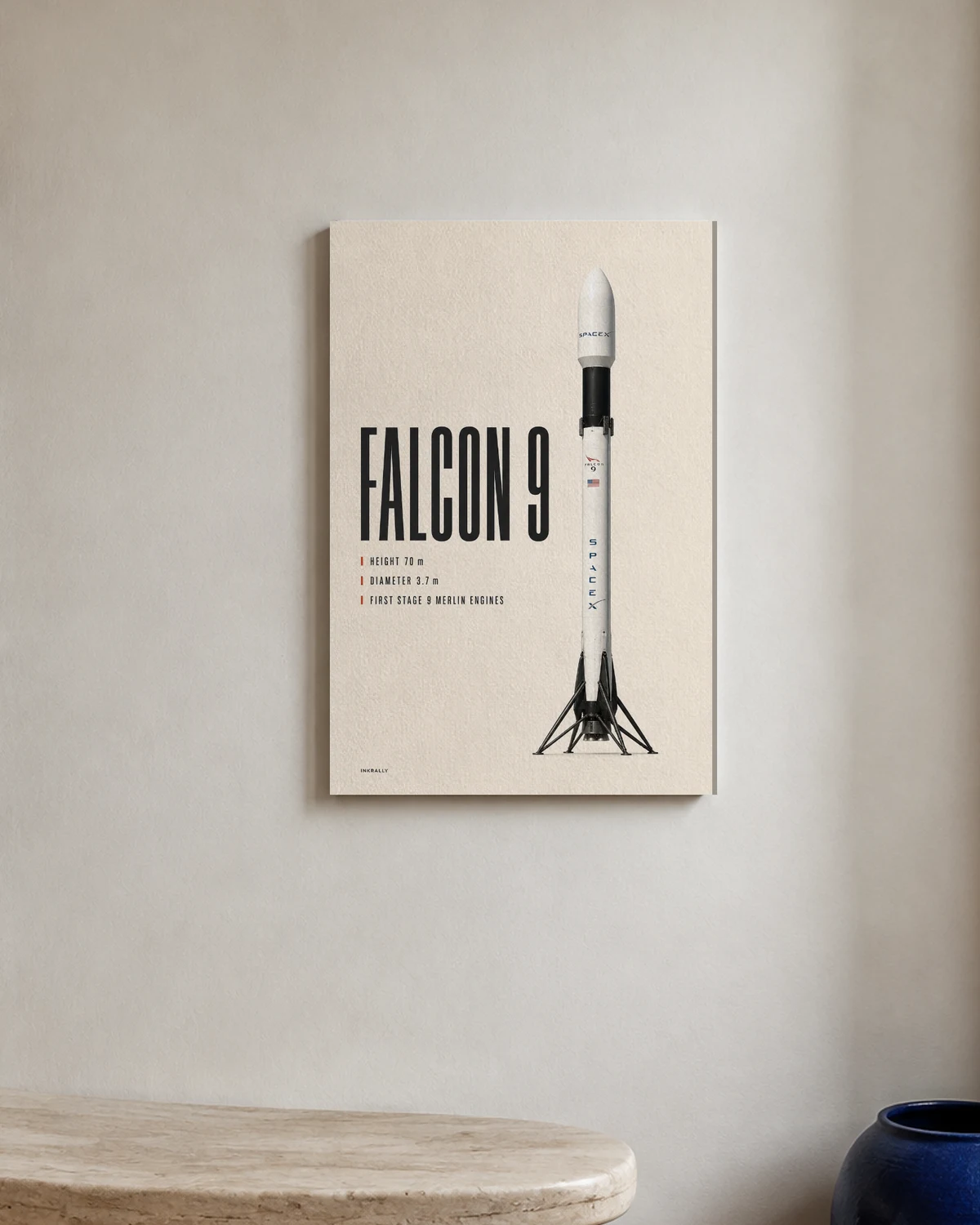 Falcon 9 / Flight Spec — A brighter everyday backdrop.