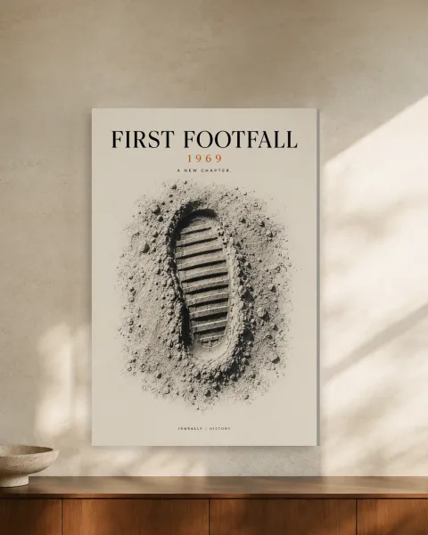 First Footfall styled in an interior