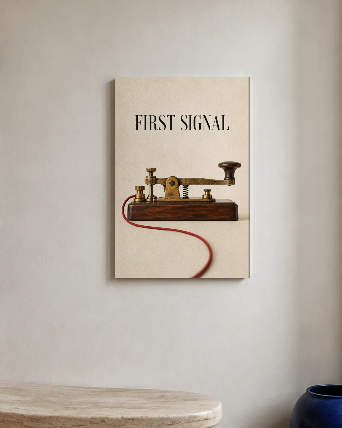 First Signal — A bright entryway with natural textures
