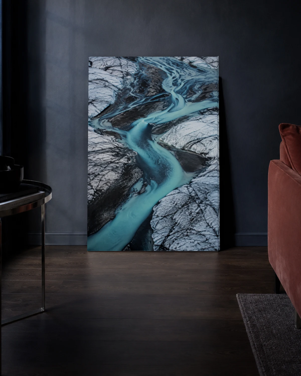 Glacial Script — A richer evening setting.