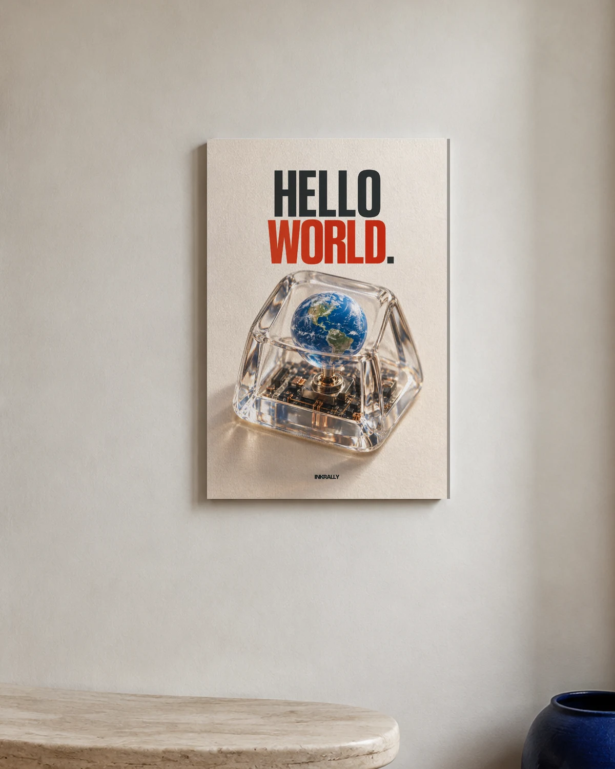 Hello World — A bright entryway with natural textures