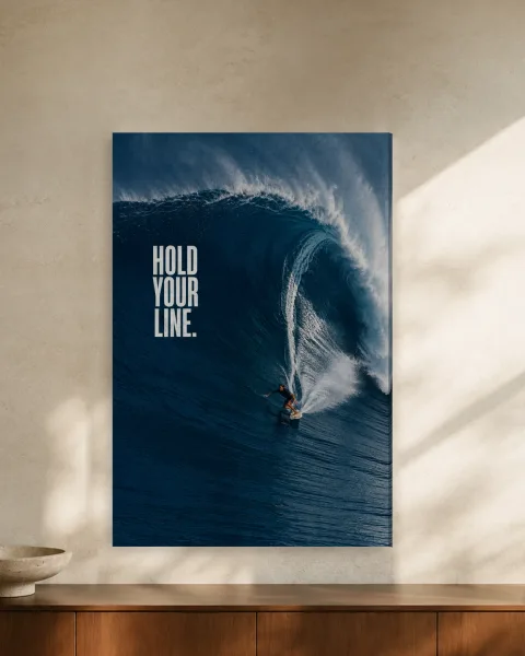 Hold Your Line styled in an interior