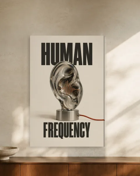 Human Frequency / Sound styled in an interior