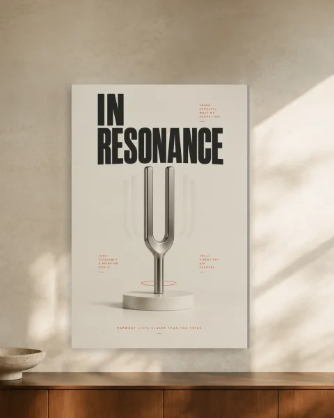 In Resonance styled in an interior