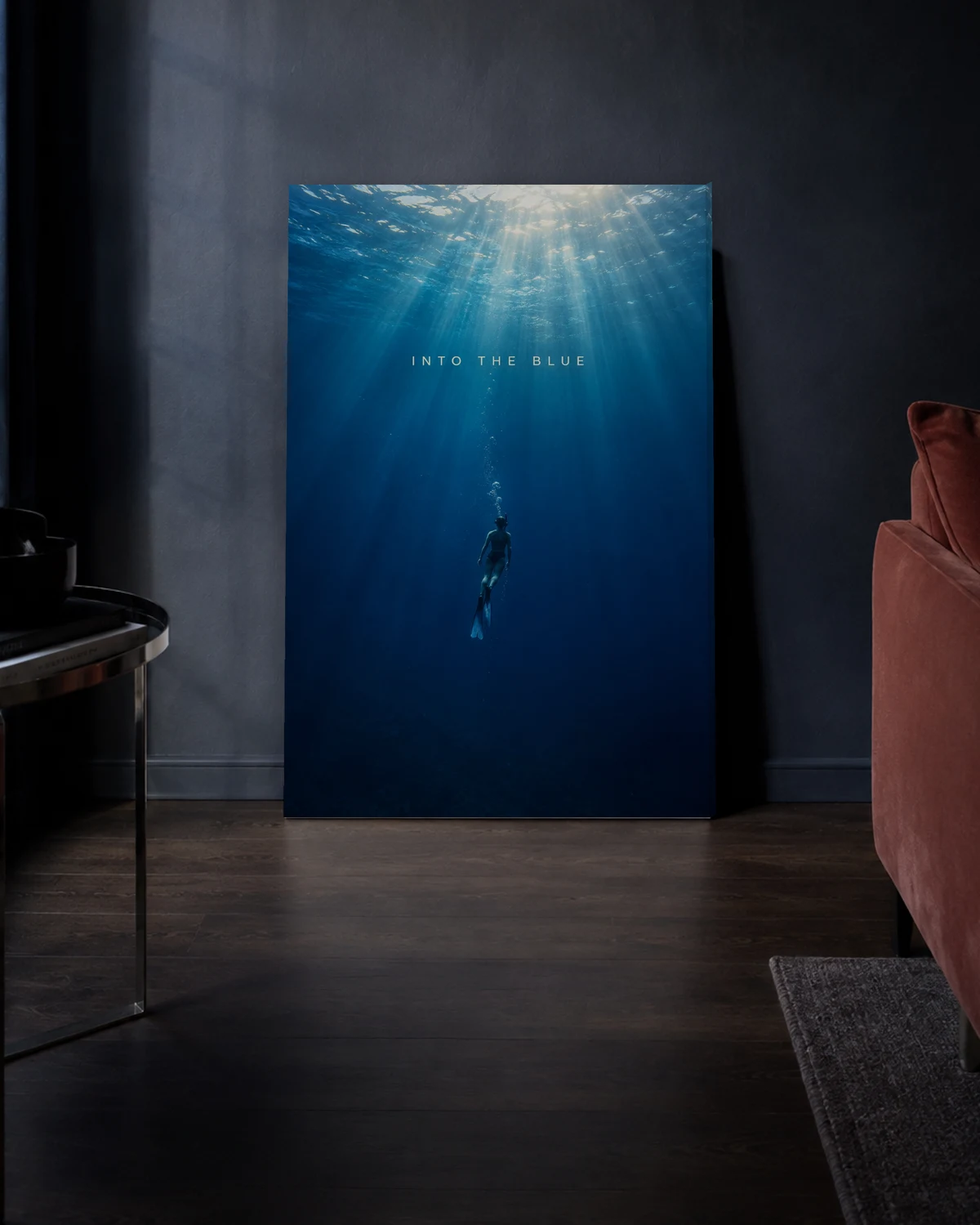 Into The Blue — A relaxed living-room setting