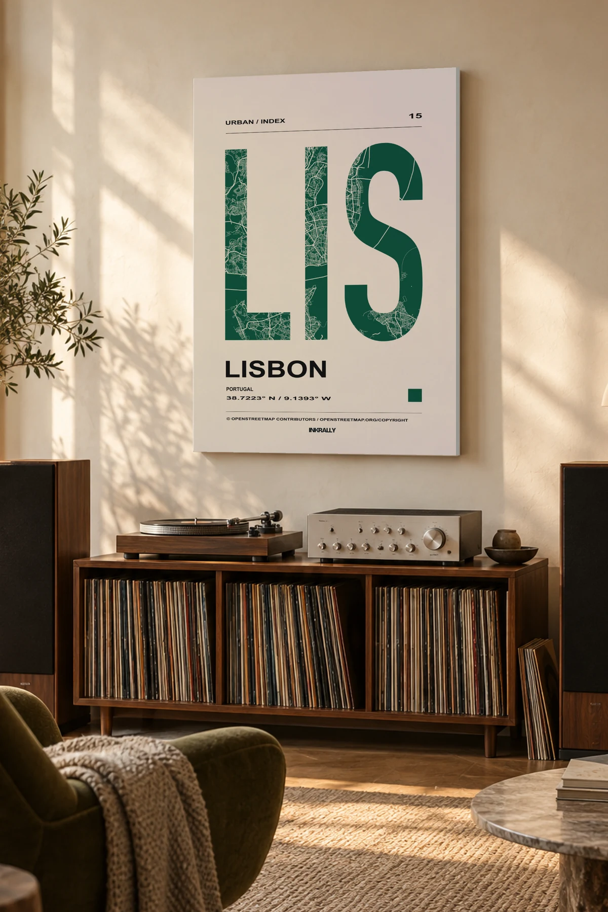 Lisbon / Urban Index — A considered listening room with warm natural light