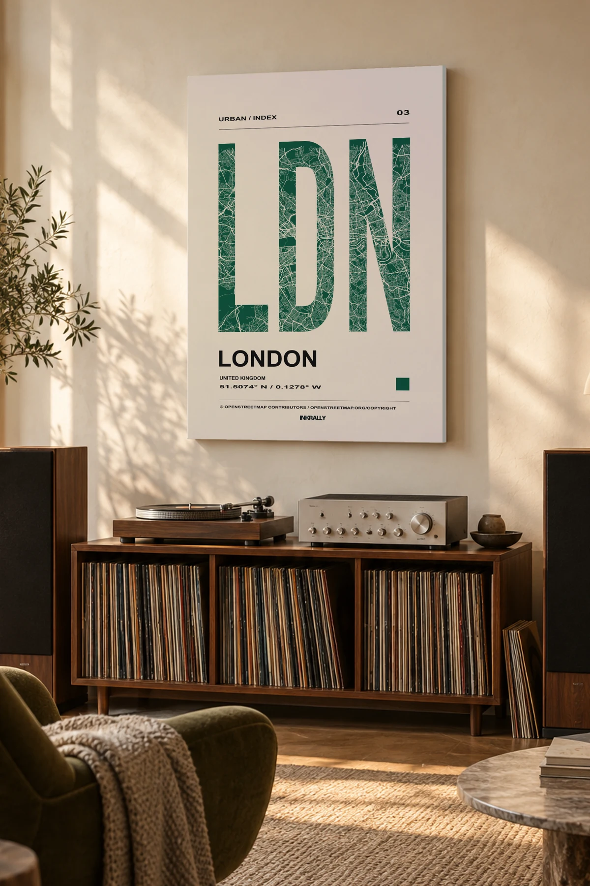 London / Urban Index — A considered listening room with warm natural light