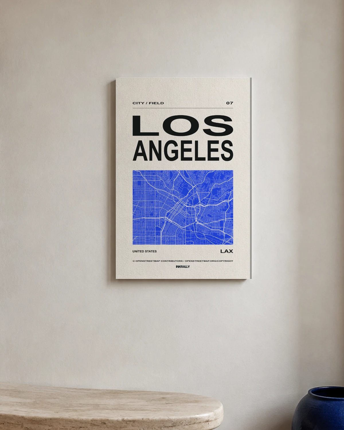Los Angeles / City Field — A bright entryway with natural textures