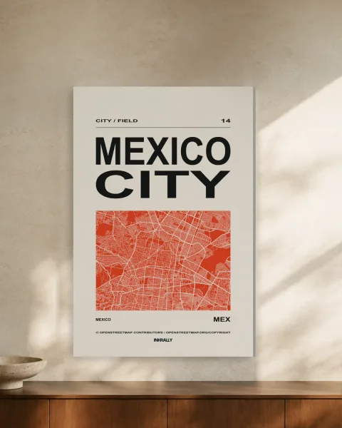 Mexico City / City Field styled in an interior