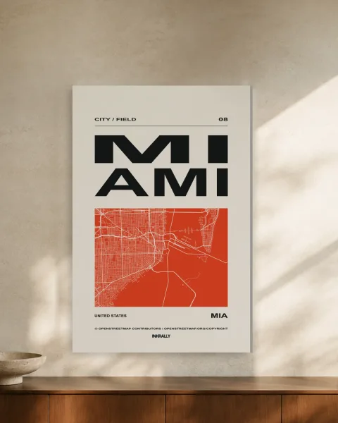 Miami / City Field styled in an interior
