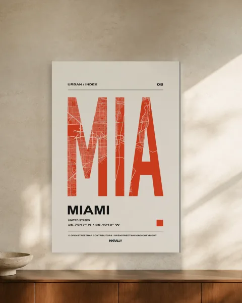 Miami / Urban Index styled in an interior