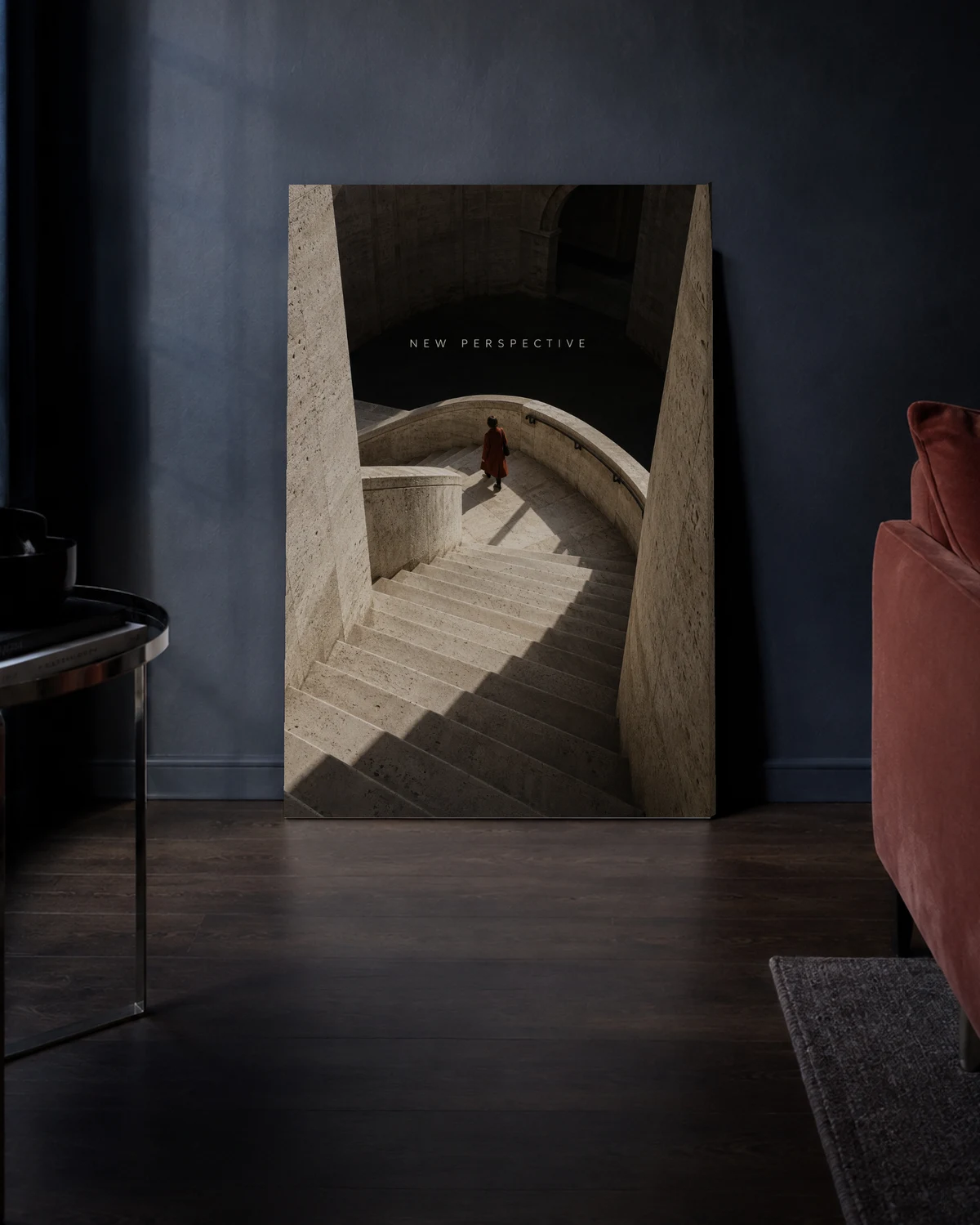 New Perspective — A relaxed living-room setting