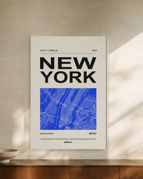 New York / City Field styled in an interior