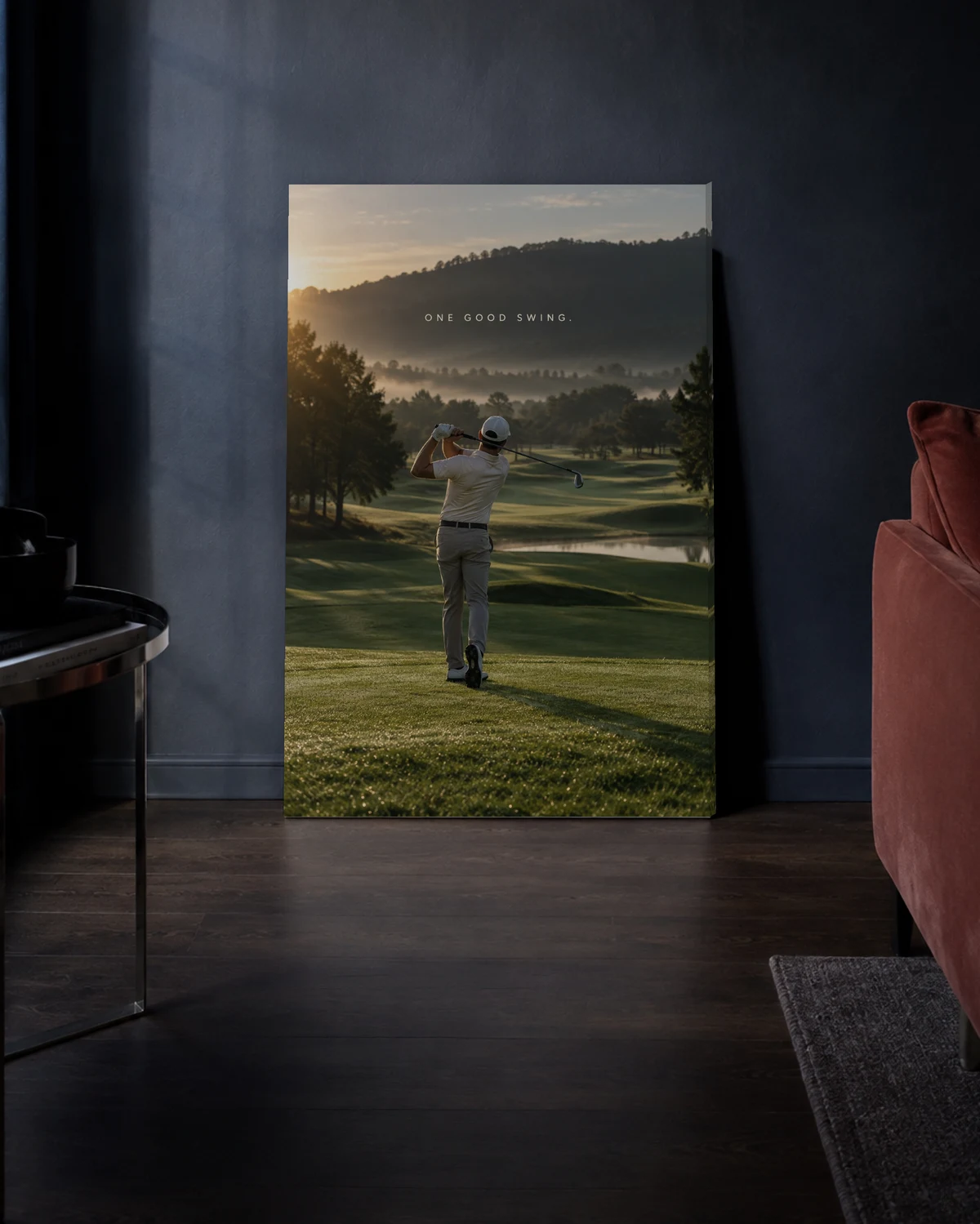 One Good Swing — A relaxed living-room setting