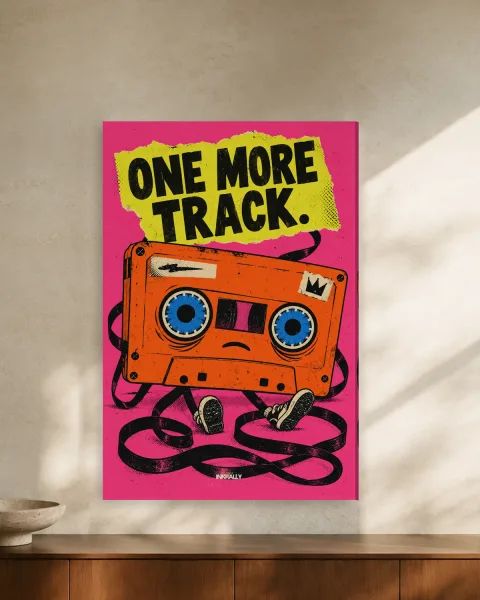 One More Track styled in an interior