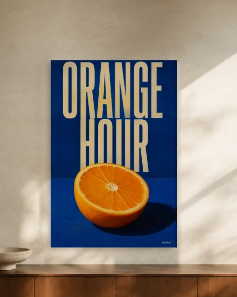 Orange Hour styled in an interior
