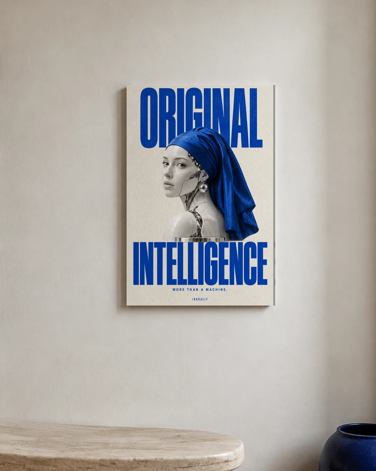 Original Intelligence — A closer look at the artwork in a light-filled interior