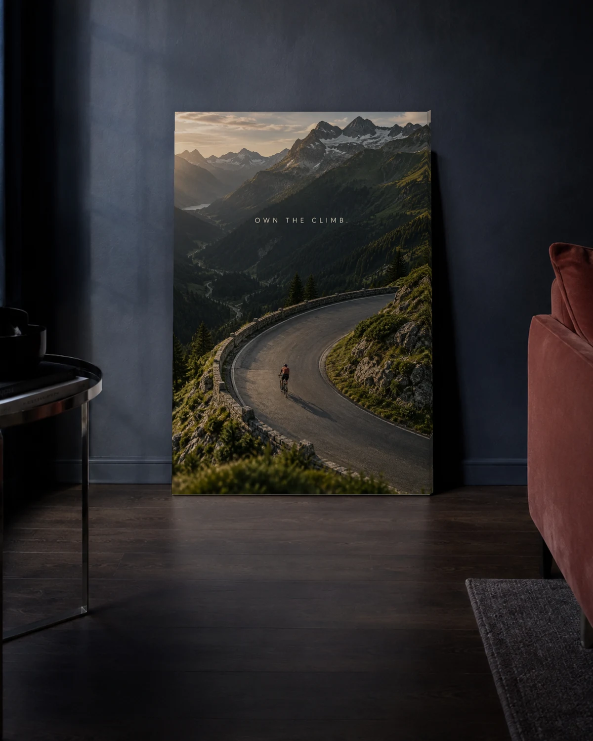 Own The Climb — A relaxed living-room setting