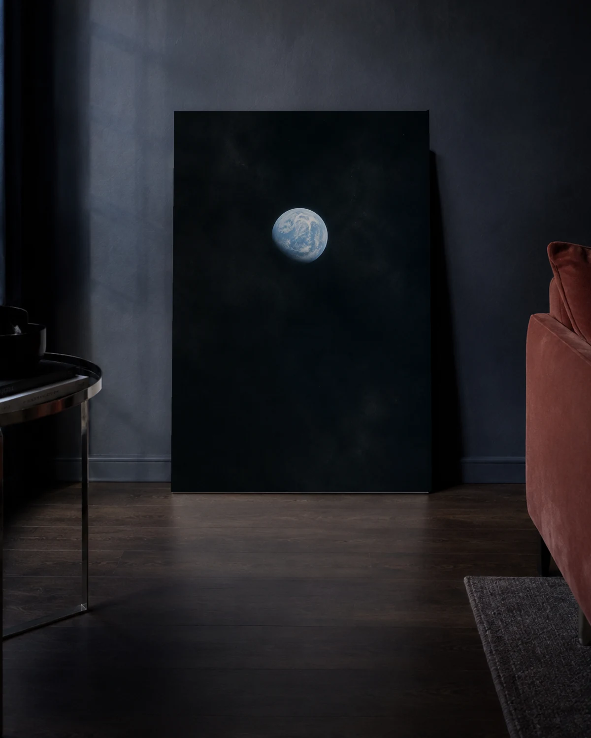 Pale Blue — A richer evening setting.