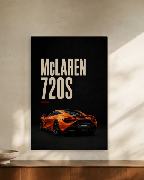 McLaren 720S styled in an interior