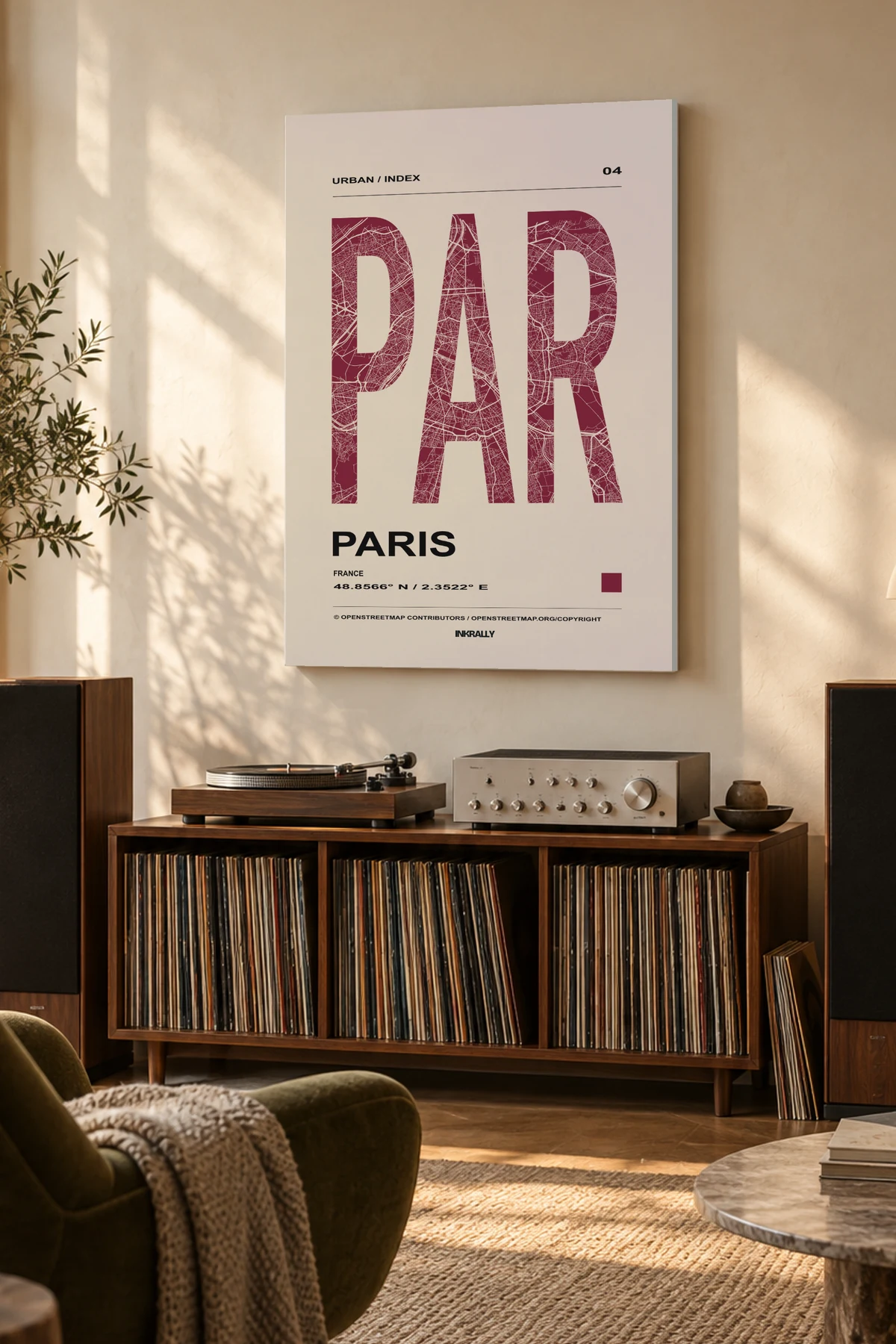 Paris / Urban Index — A considered listening room with warm natural light